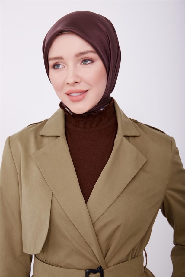 Armine Tek Allerli Su İtici Yumuşak Kumaşlı Pardesü 23K8507 Camel