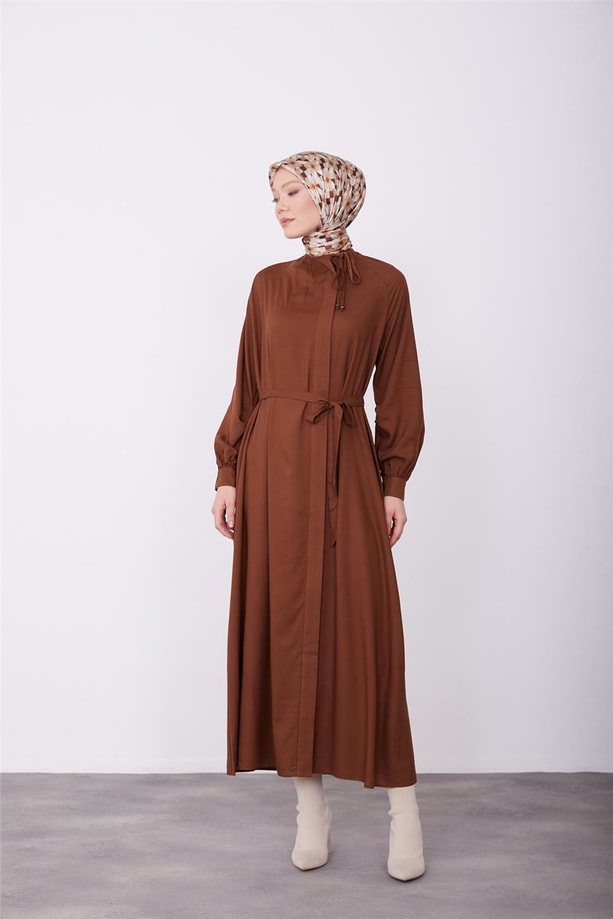 Armine Elbise 23K9655 Kahverengi