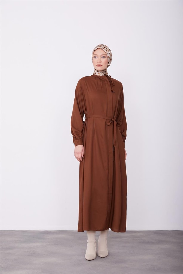 Armine Elbise 23K9655 Kahverengi