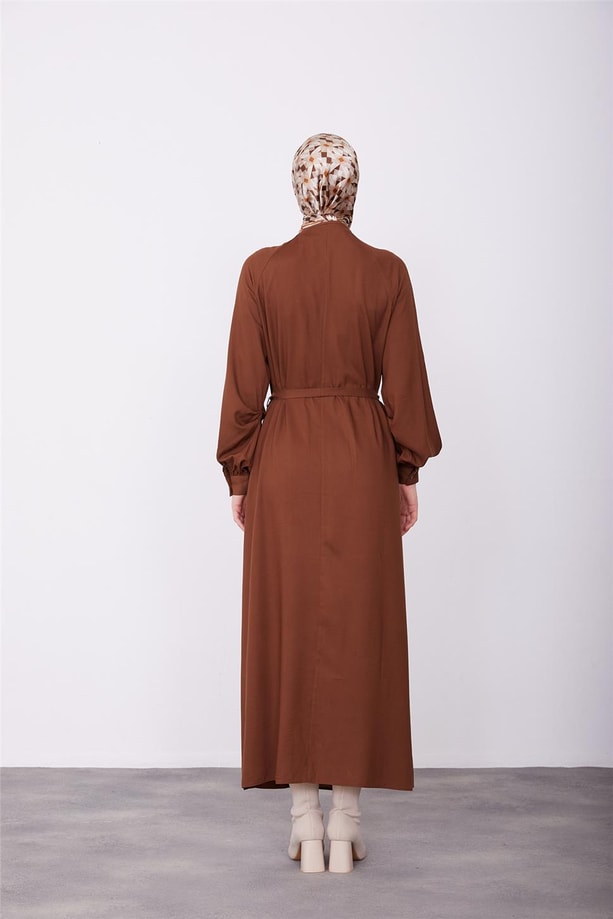 Armine Elbise 23K9655 Kahverengi