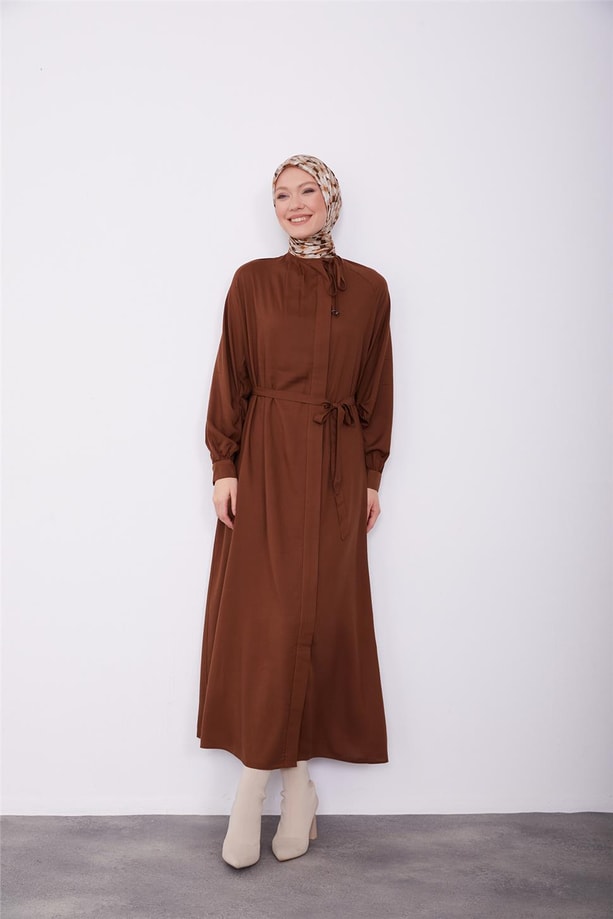 Armine Elbise 23K9655 Kahverengi