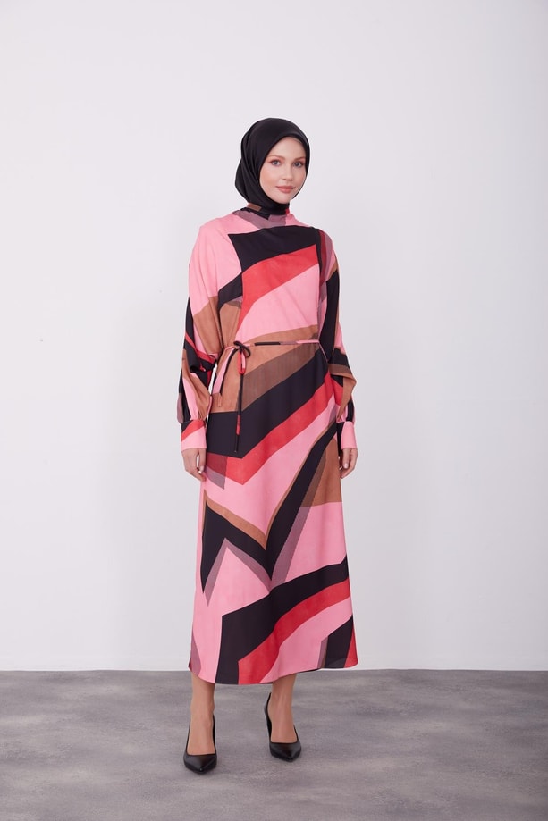 Armine Elbise 23K9673 Kiraz