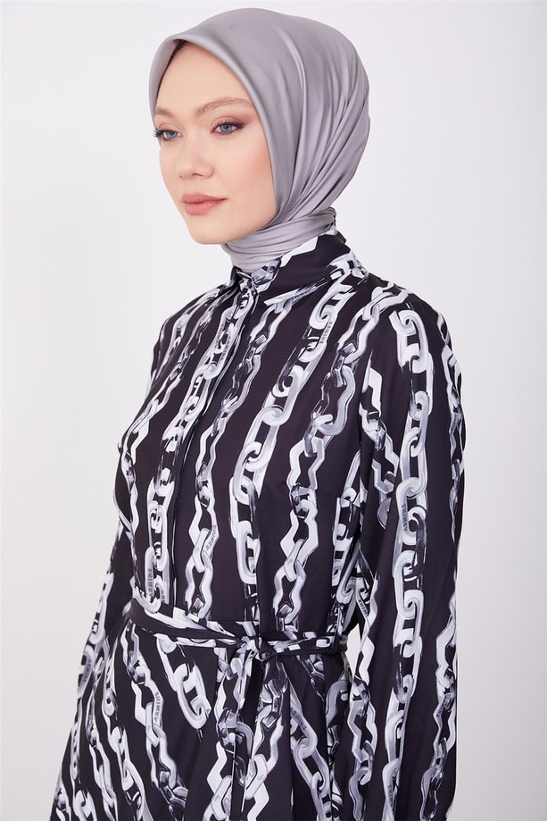Armine Empirme Elbise 23K9708 Siyah