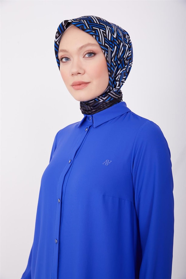 Armine Uzun Kollu Armine Logolu Tunik 23KH411 Morcivert