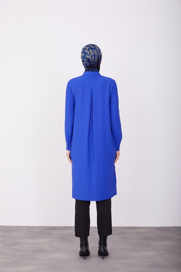 Armine Uzun Kollu Armine Logolu Tunik 23KH411 Morcivert