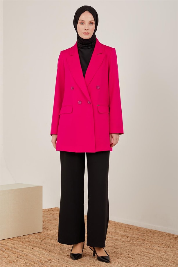 Armine Blazer Ceket 23Y0005 Fuşya