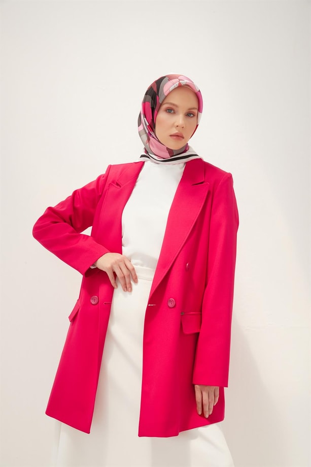 Armine Blazer Ceket 23Y0005 Fuşya