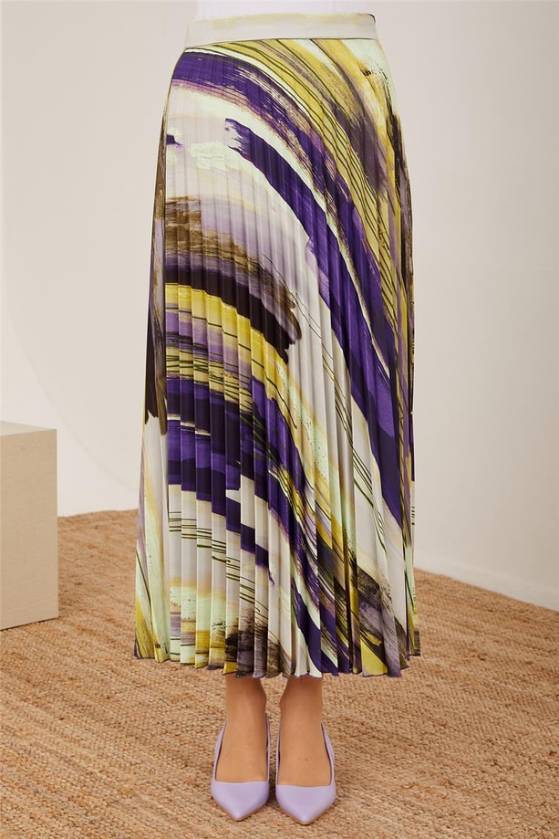 Armine Piliseli Empirme Etek 23Y1402 Mor