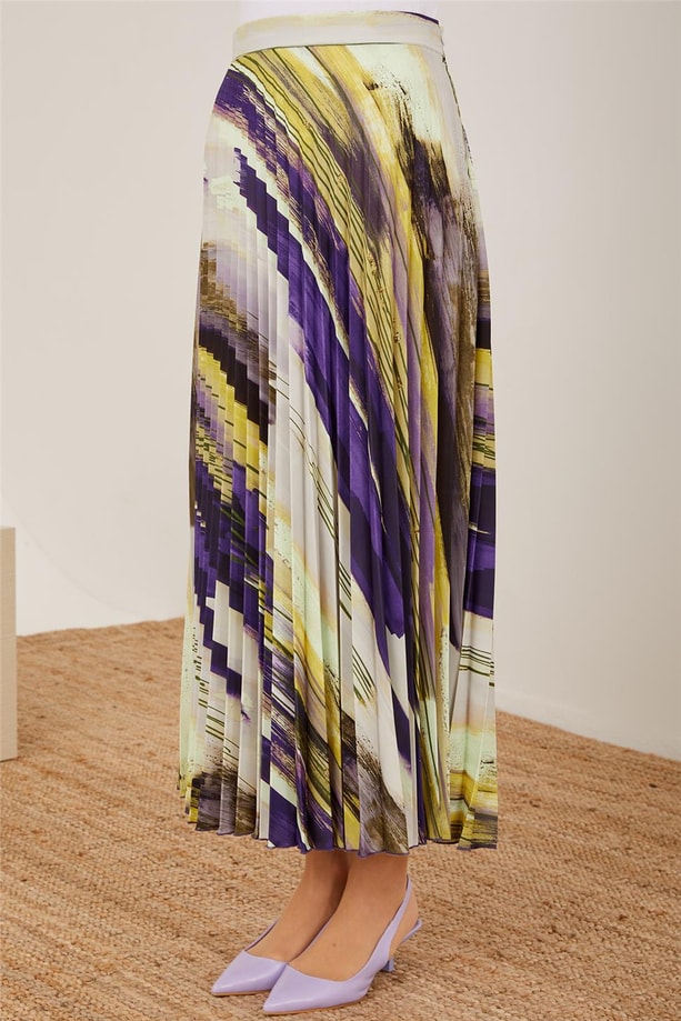 Armine Piliseli Empirme Etek 23Y1402 Mor