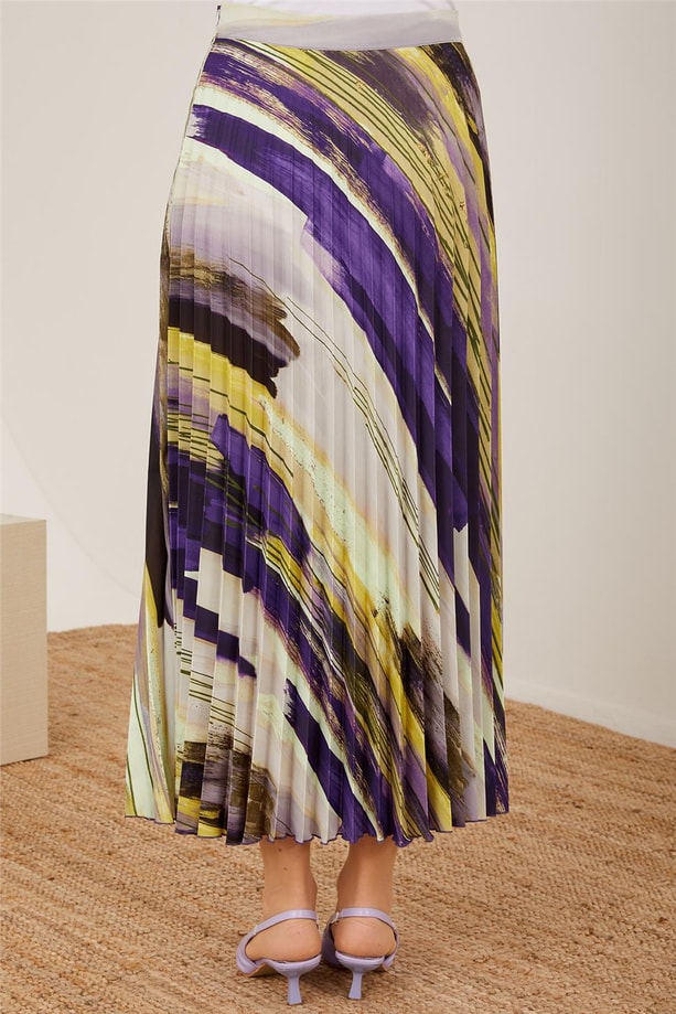 Armine Piliseli Empirme Etek 23Y1402 Mor