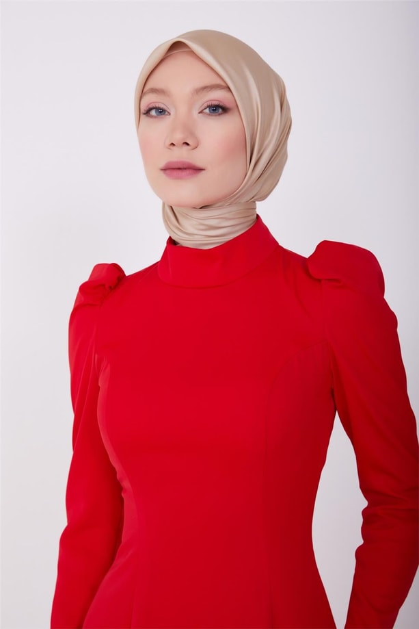 Armine Abiye Elbise 23Yd1907 Kırmızı