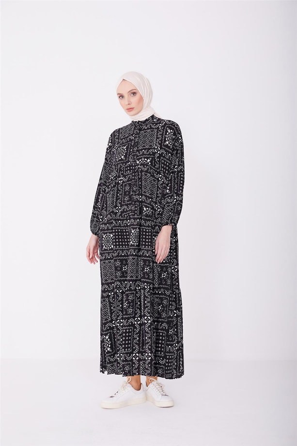 Armine Elbise 23YD2323 Siyah