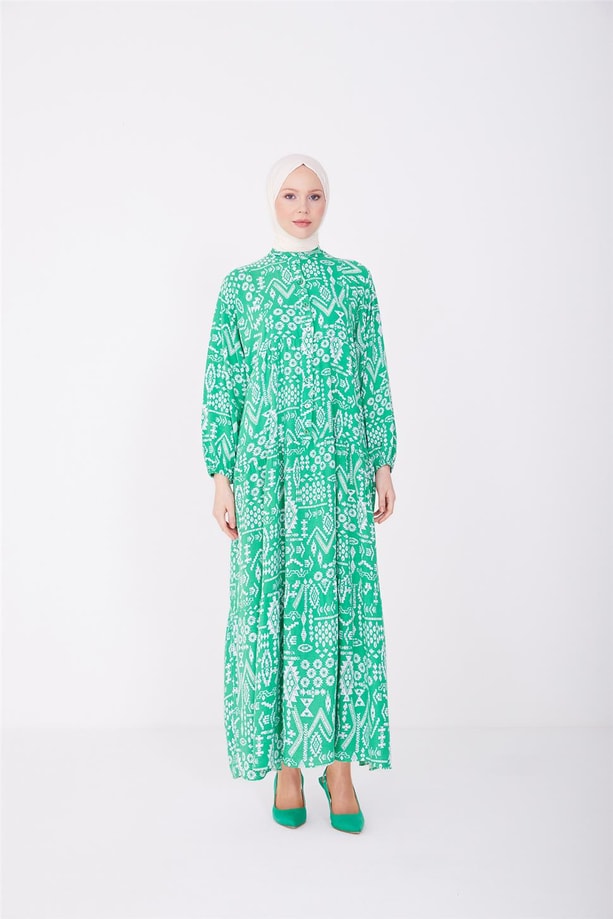 Armine Elbise 23YD2325 Yeşil