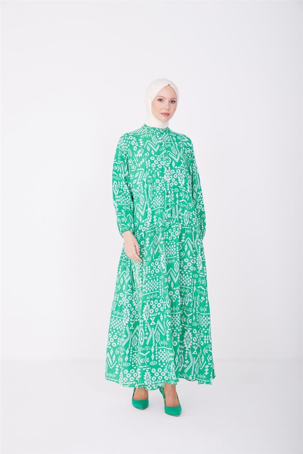 Armine Elbise 23YD2325 Yeşil
