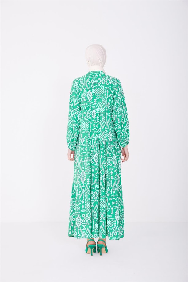 Armine Elbise 23YD2325 Yeşil
