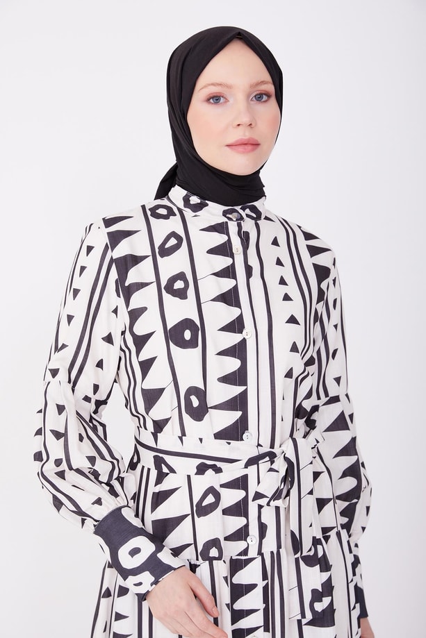 Armine Elbise 23YD2407 Siyah