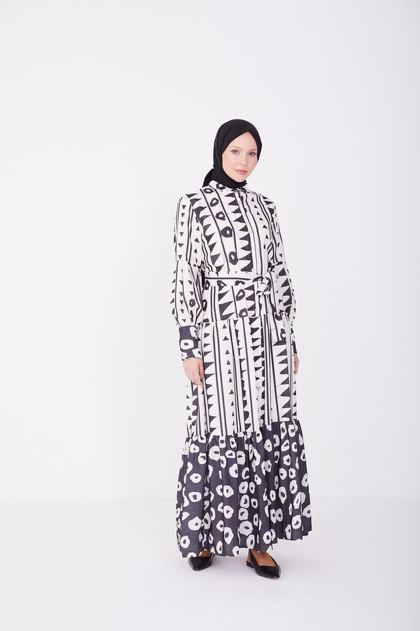 Armine Elbise 23YD2407 Siyah