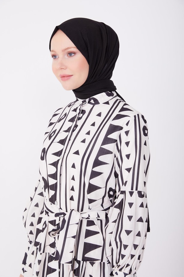 Armine Elbise 23YD2407 Siyah