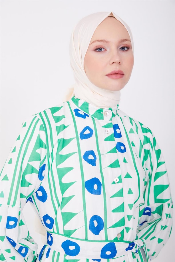 Armine Elbise 23YD2407 Yeşil