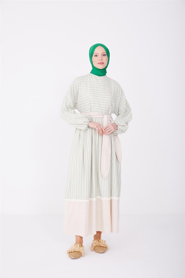 Armine Elbise 23YD2409 Bej