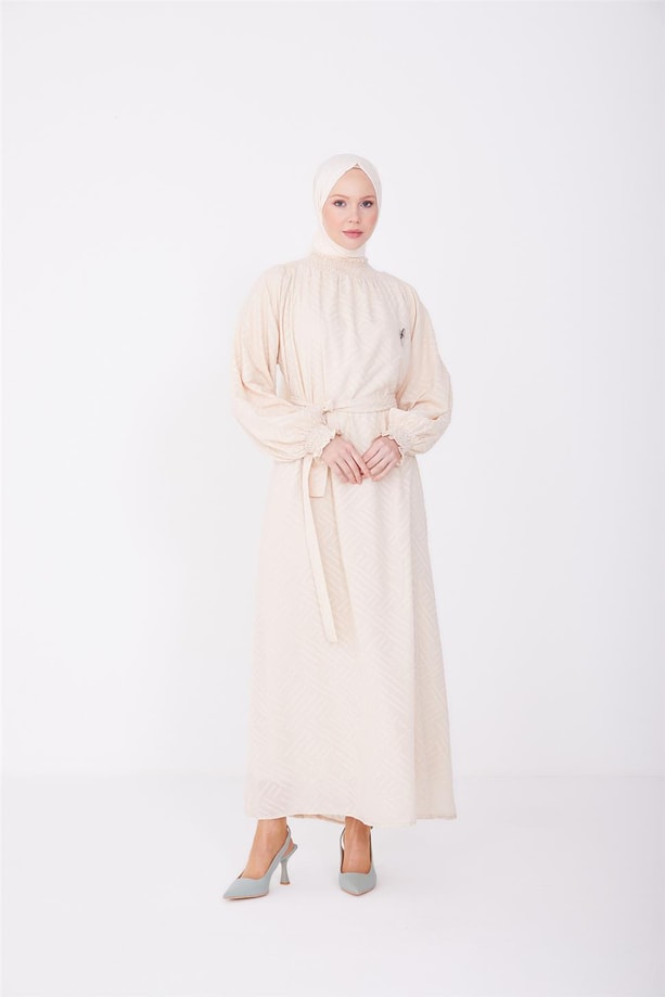 Armine Elbise 23YD2411 Bej