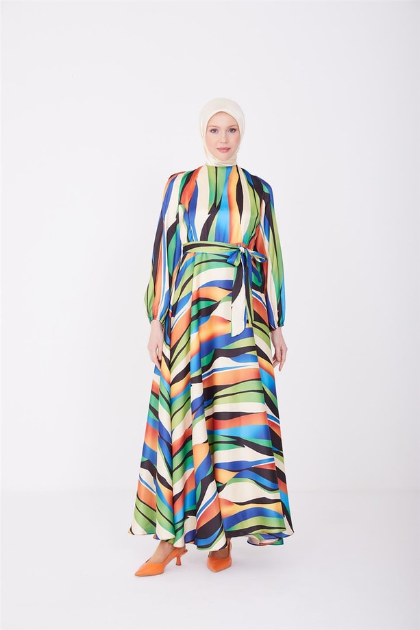 Armine Elbise 23Yd2524 Yeşil