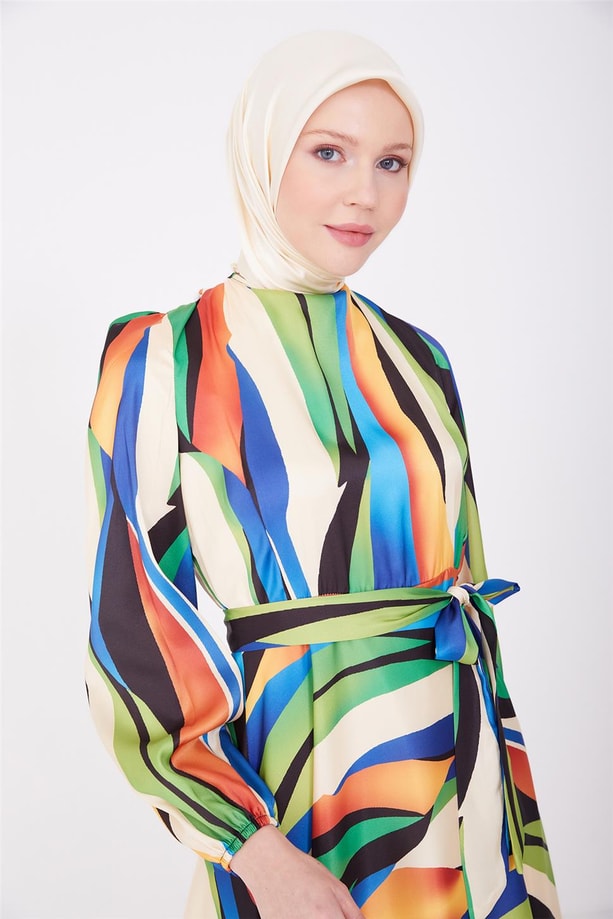 Armine Elbise 23Yd2524 Yeşil
