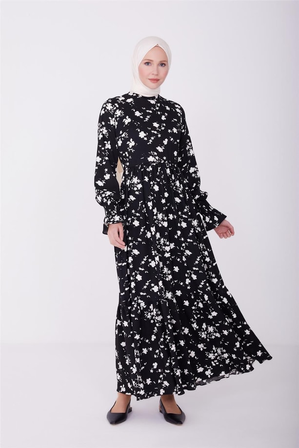 Armine Elbise 23YD2559 Siyah