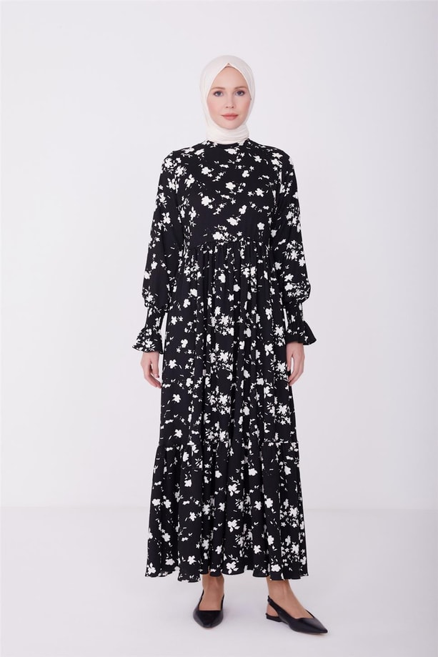 Armine Elbise 23YD2559 Siyah