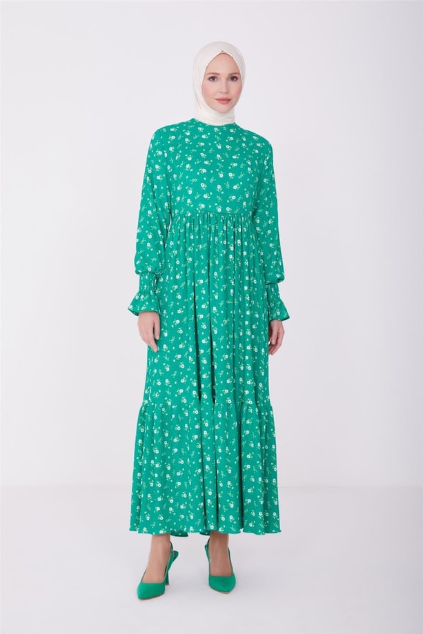 Armine Elbise 23YD2559 Yeşil