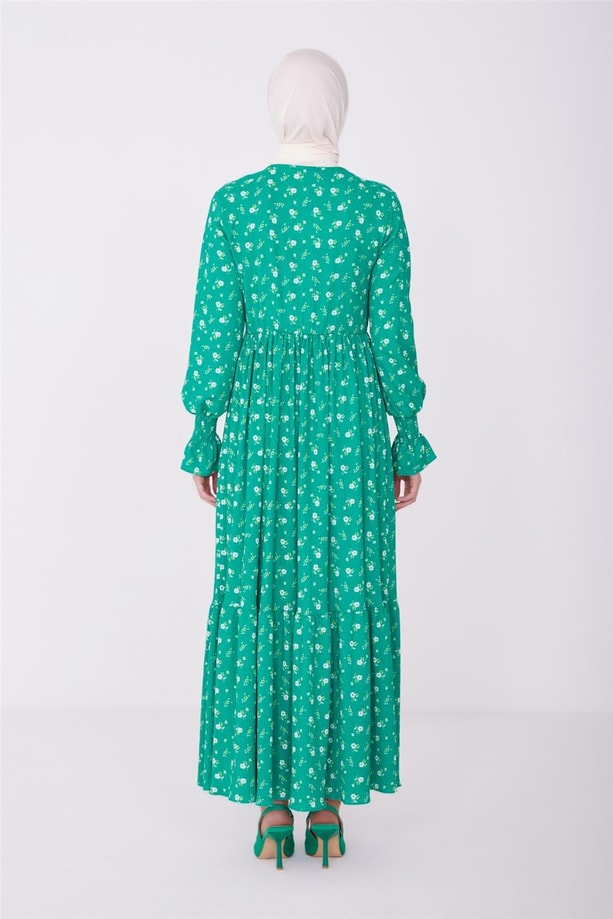Armine Elbise 23YD2559 Yeşil