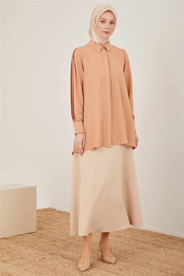 Armine Gömlek 23Y3101 Camel