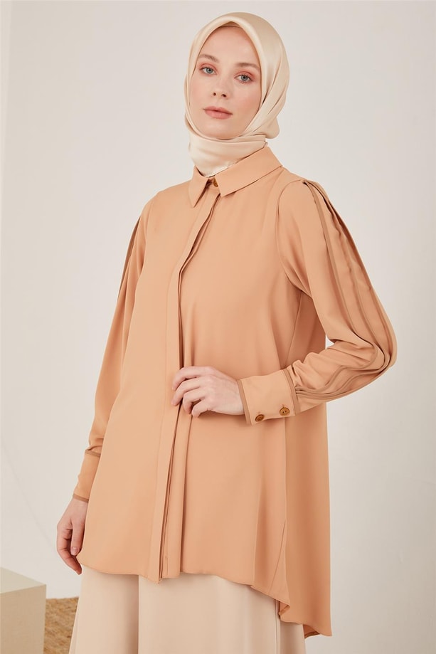 Armine Gömlek 23Y3101 Camel