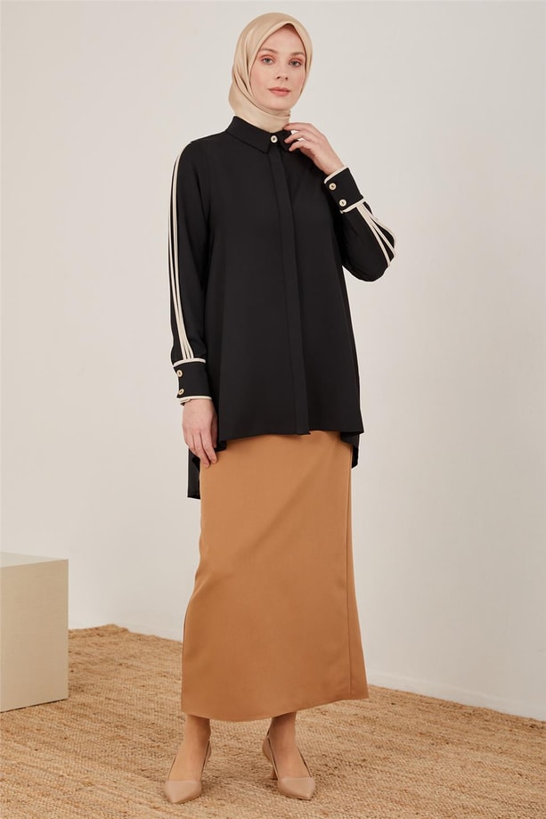 Armine Gömlek 23Y3101 Siyah