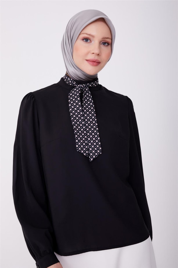Armine Gömlek 23YD3317 Siyah