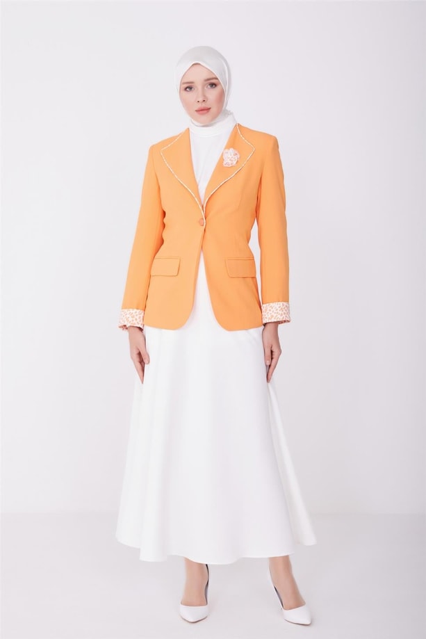 Armine Ceket 23YD3321 Turuncu