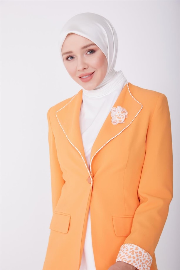 Armine Ceket 23YD3321 Turuncu