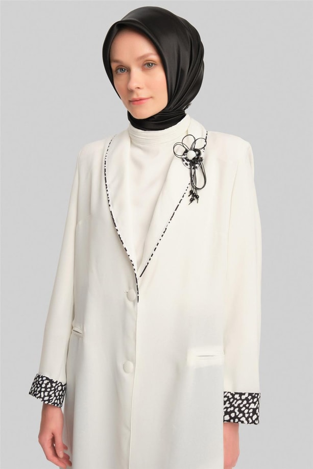Armine Ceket 23YD3323 Beyaz