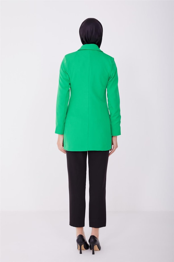 Armine Ceket 23YD3324 Benetton Yeşili