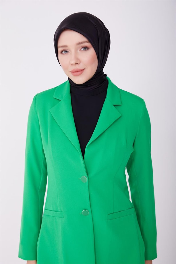 Armine Ceket 23YD3324 Benetton Yeşili