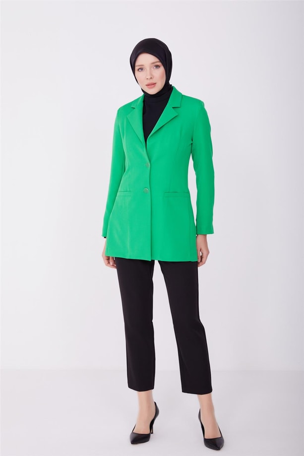 Armine Ceket 23YD3324 Benetton Yeşili
