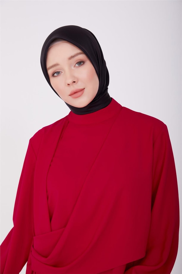 Armine Drapeli Asimetrik Bluz 23Y3328 Kırmızı