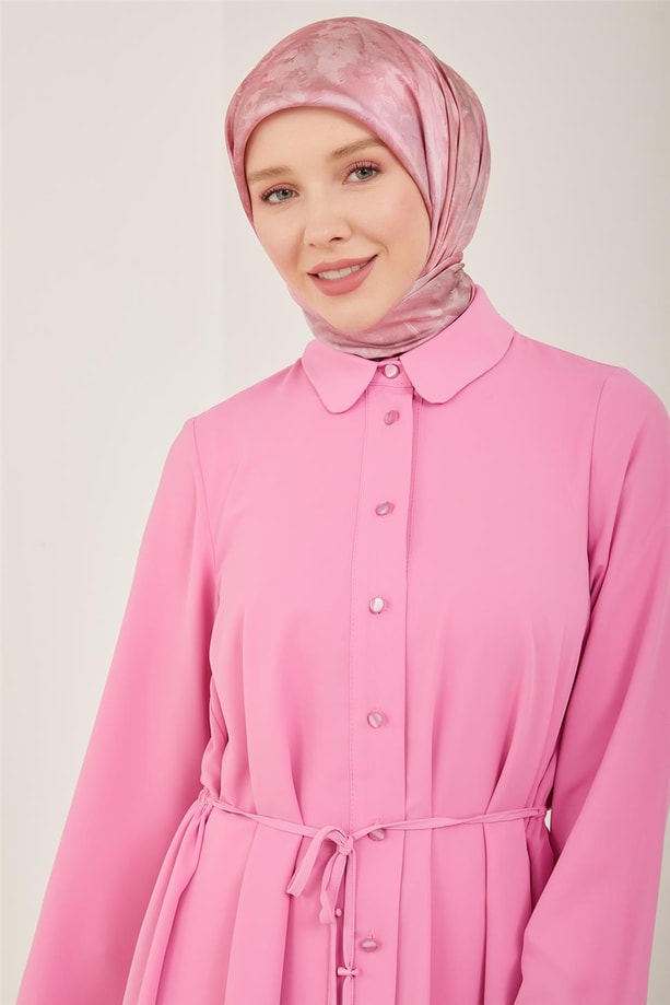 Armine Arkası Tünelli Gömlek 23Y3337 Pembe