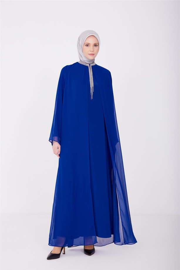 Armine Abiye Elbise 23YD3345 İndigo
