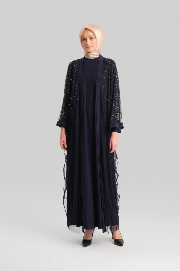 Armine Abiye Elbise 23Yd3346 Lacivert