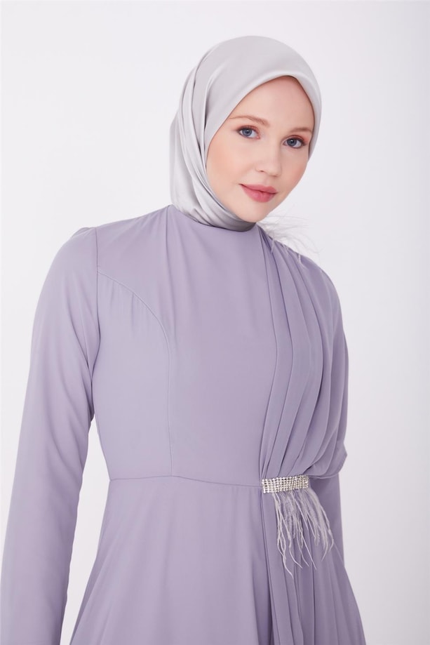 Armine Abiye Elbise 23YD3347 Gri