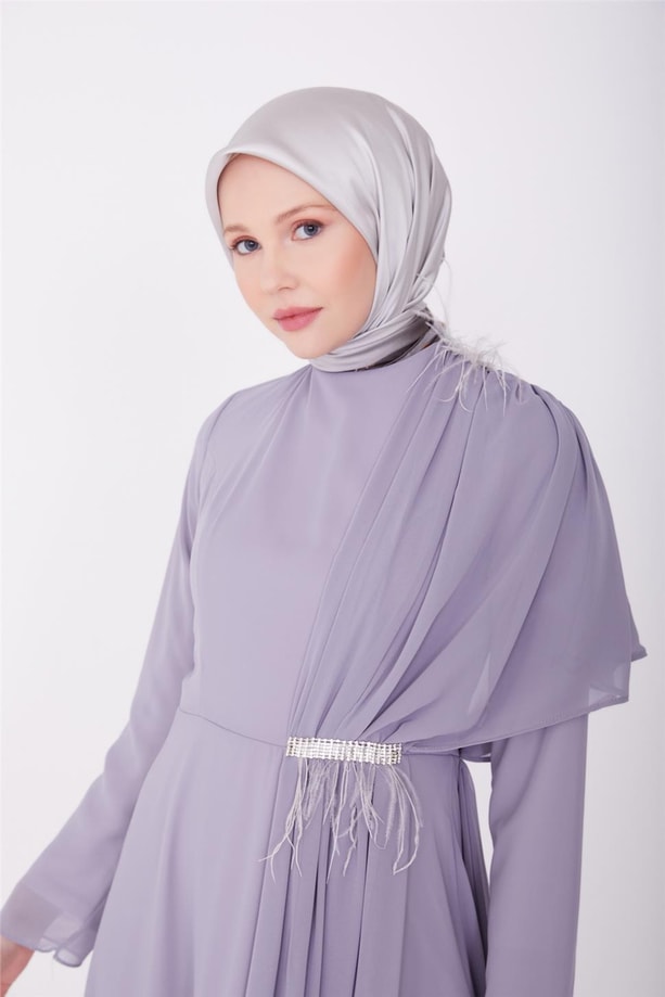 Armine Abiye Elbise 23YD3347 Gri