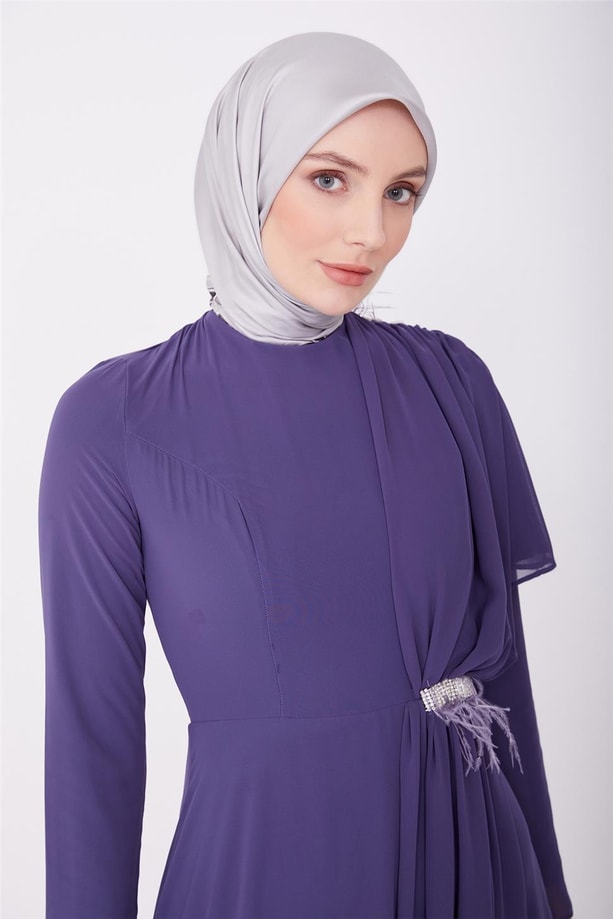 Armine Abiye Elbise 23YD3347 İndigo