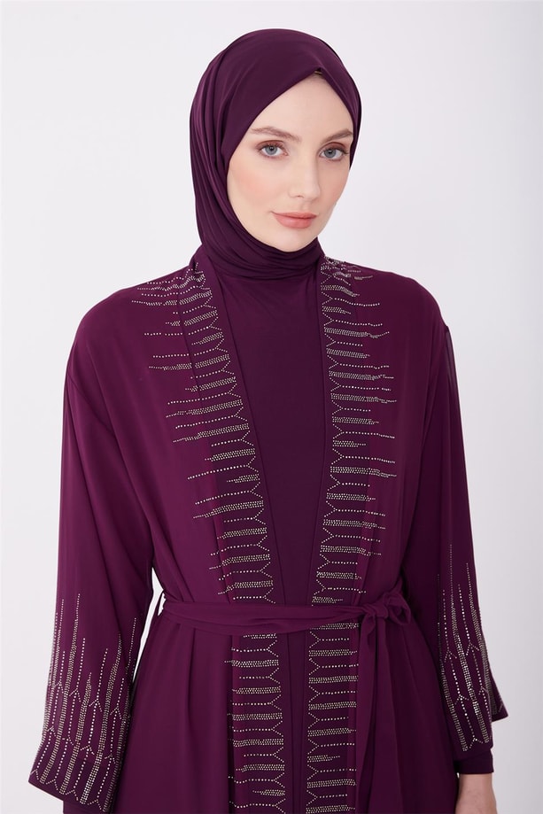 Armine Abiye Elbise 23YD3348 Mor