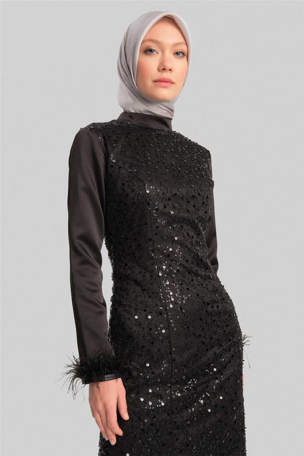  Armine Abiye Elbise 23YD3350 Siyah